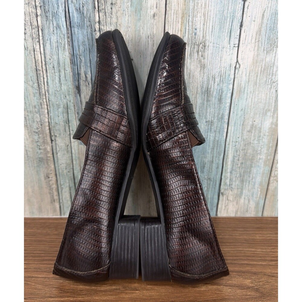 Naturalizer Benefit Womens Size 9.5 M Brown Croc Faux Leather Shoes - Picture 8 of 11